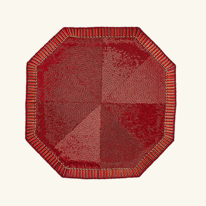 Louxor Placemat Red kim seybert louxor placemat red