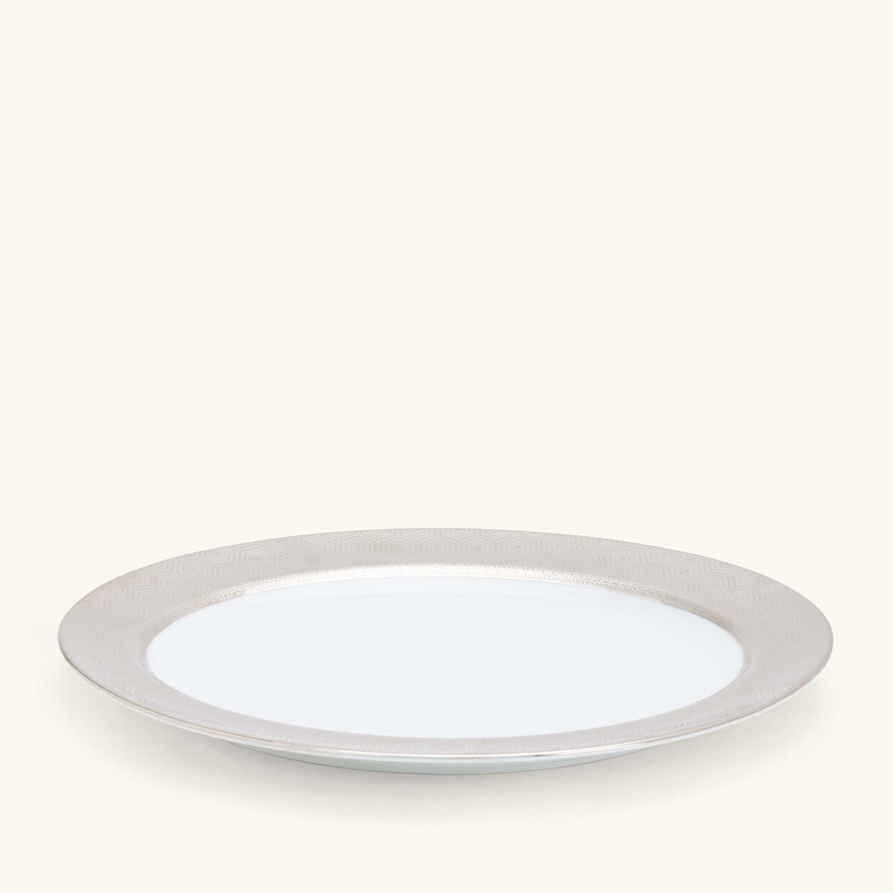 Divine Serving Platter Oval Silver 33cm bernardaud divine serving platter oval silver 33cm