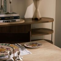 روزنتال طبق آيديليا المستدير للخبز والزبدة   18 سم   مزيّن بنقش على شكل باقة ورد