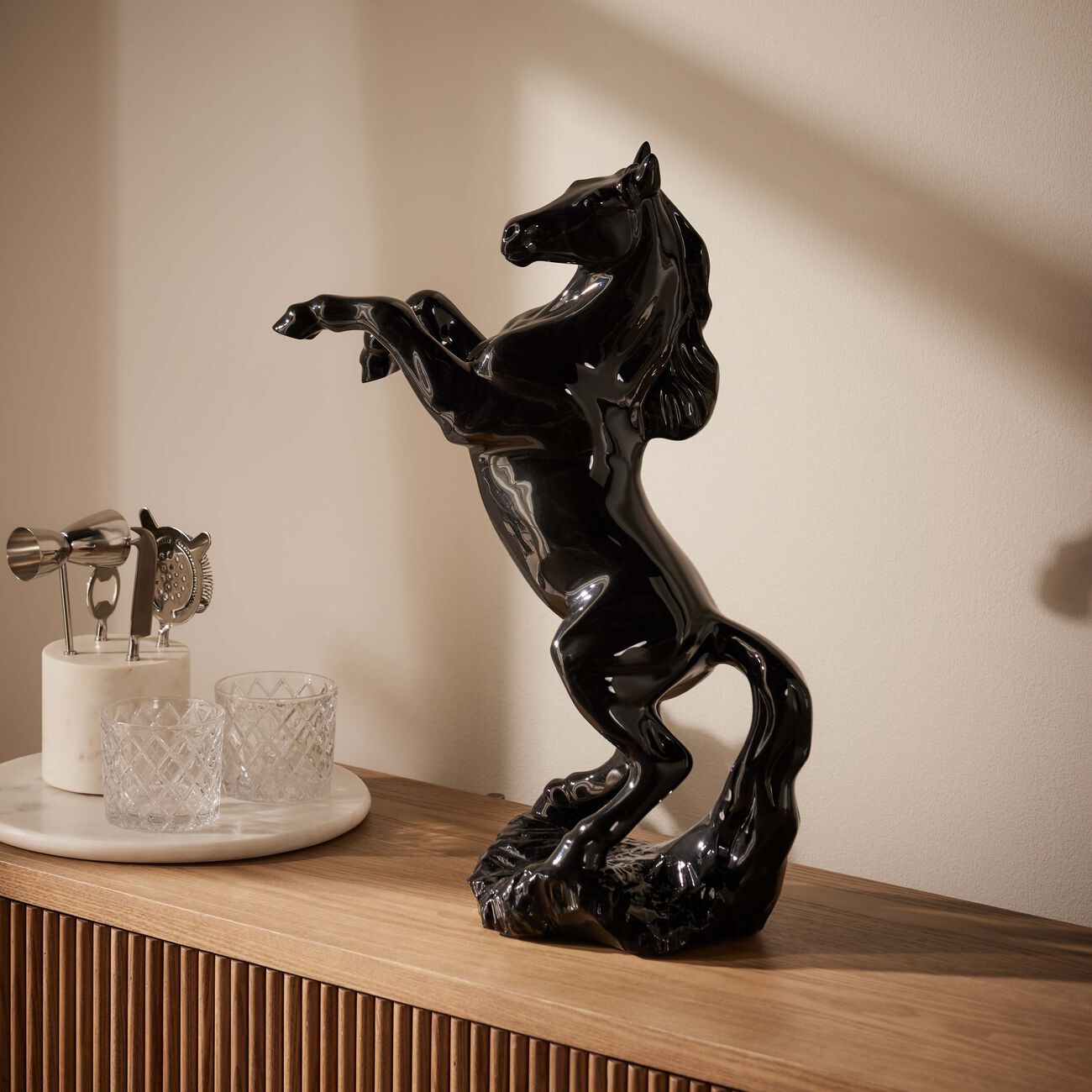 baccarat pegase horse sculpture extra large black limited edition