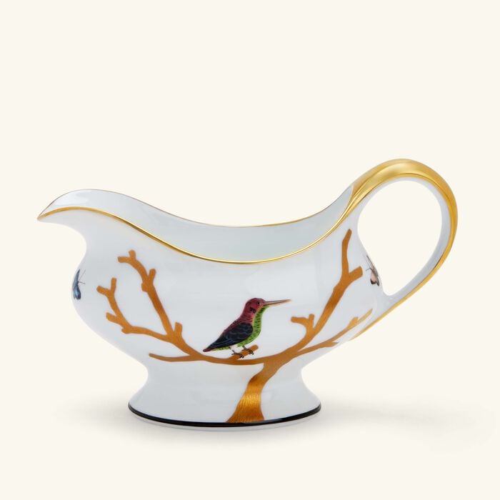 Aux Oiseaux Gravy Boat Gold bernardaud aux oiseaux gravy boat gold