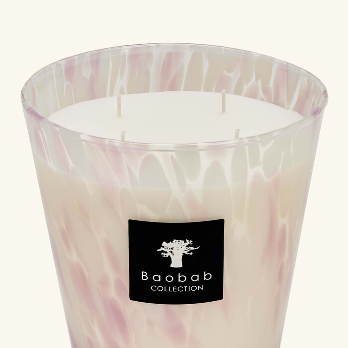 baobab collection pearls white candle max 16