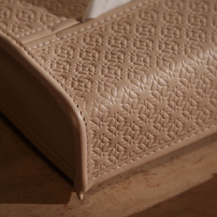 giobagnara elie saab monogram tissue holder torrone beige