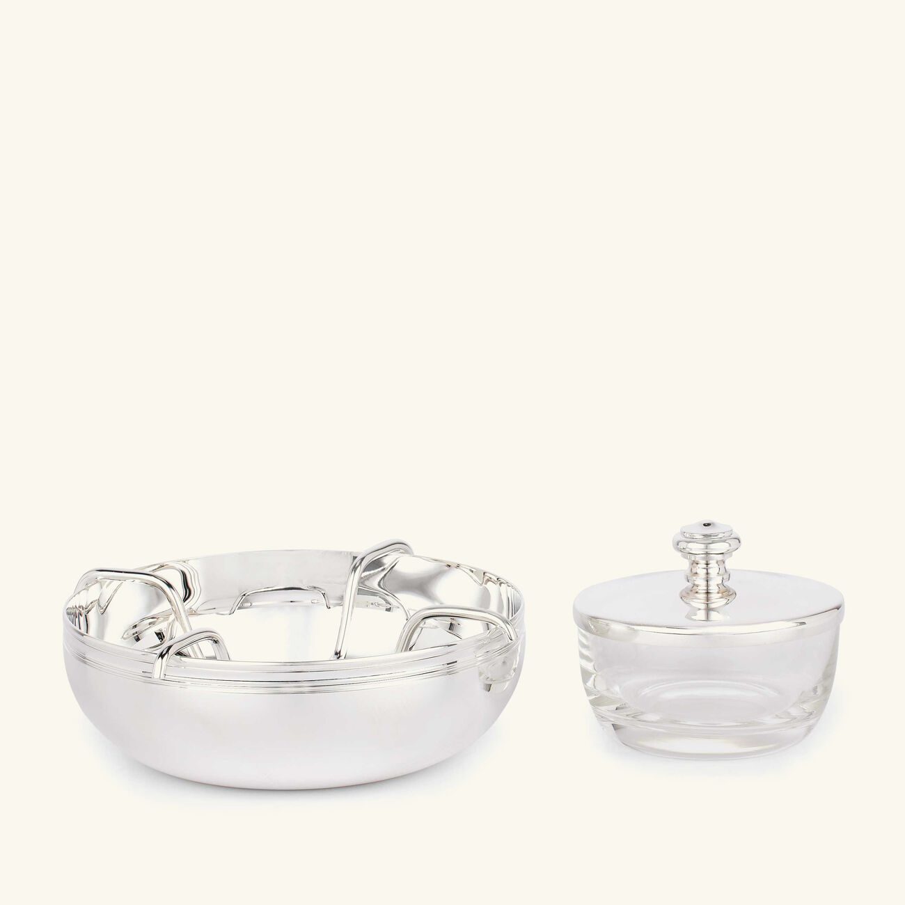 christofle albi caviar serving bowl silver plated