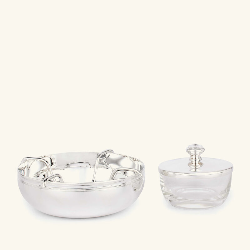 christofle albi caviar serving bowl silver plated