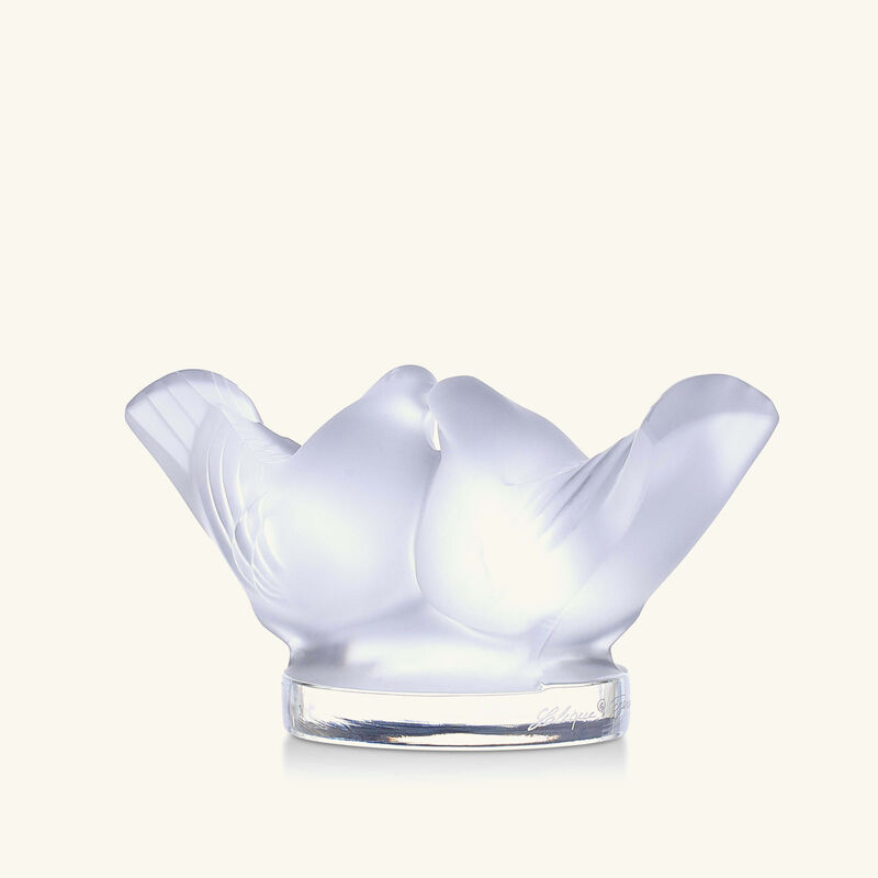 Colombes Figurine Small Clear lalique colombes figurine small clear
