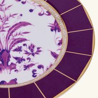 bernardaud prunus bread   butter plate round purple 16cm