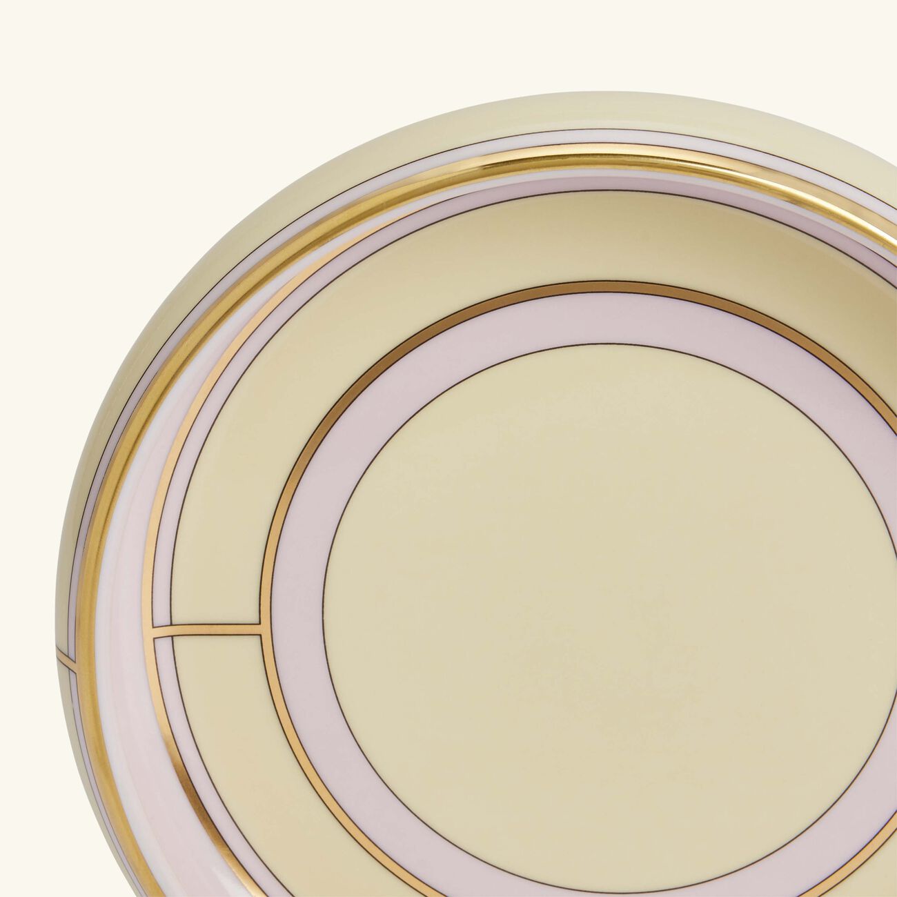 ginori 1735 diva serving platter round yellow 17cm