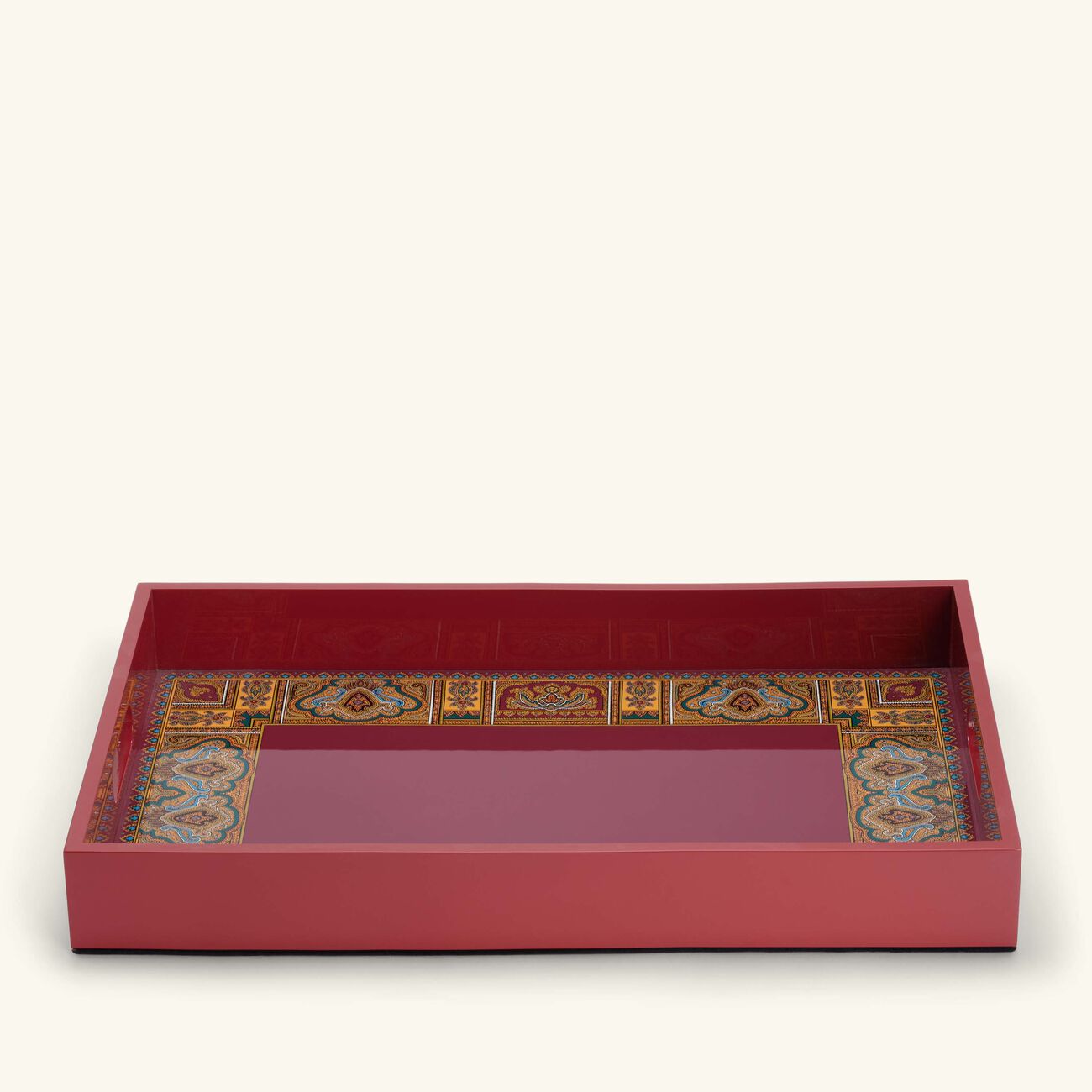 etro cachemire tray rectangular large red