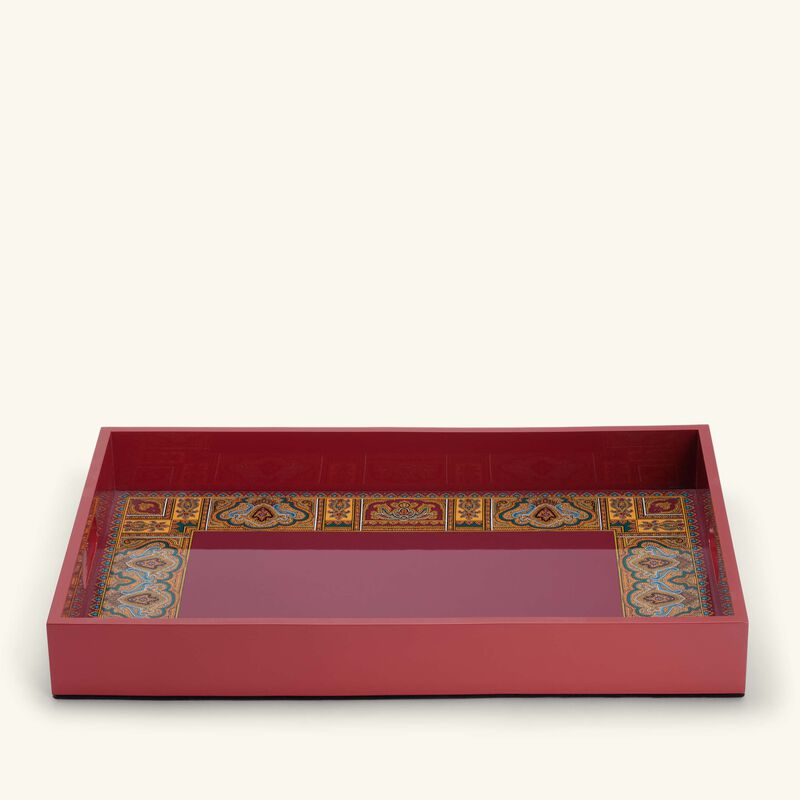 etro cachemire tray rectangular large red
