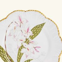 pinto paris histoires d orchidees dinner plate round gold 26cm