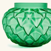 Languedoc Vase Mini Green lalique languedoc vase mini green