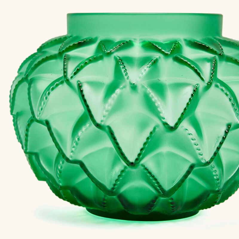 Languedoc Vase Mini Green lalique languedoc vase mini green