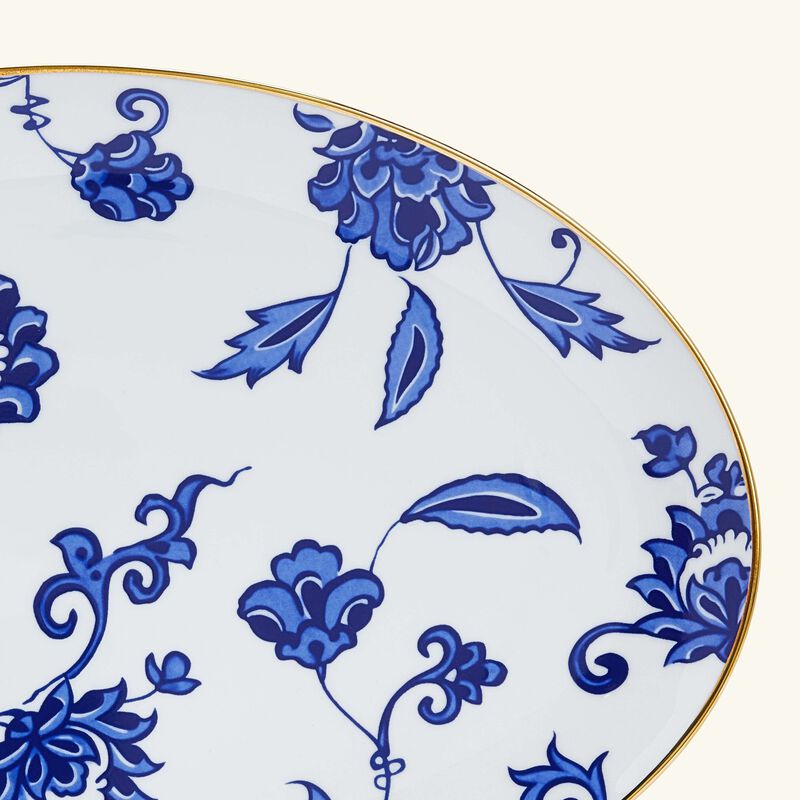bernardaud prince bleu platter oval blue 38cm