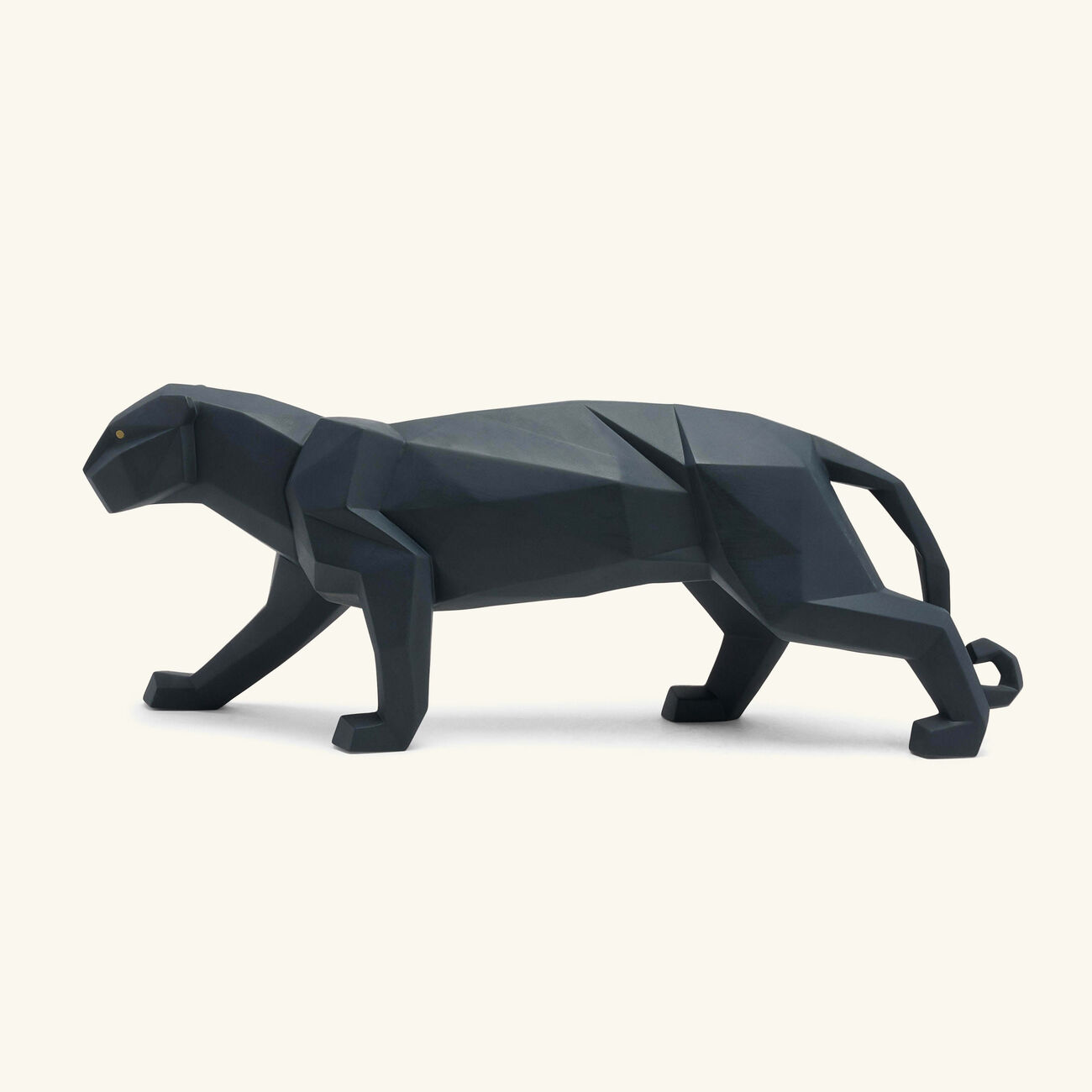 Panther Sculpture Small Black lladro panther sculpture small black