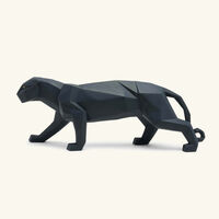 Panther Sculpture Small Black lladro panther sculpture small black