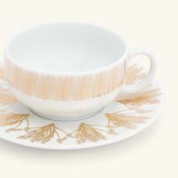 Tamrah by Razan Alazzouni Tea Cup & Saucer Gold Set of 2 silsal tamrah by razan alazzouni tea cup saucer gold set of 2