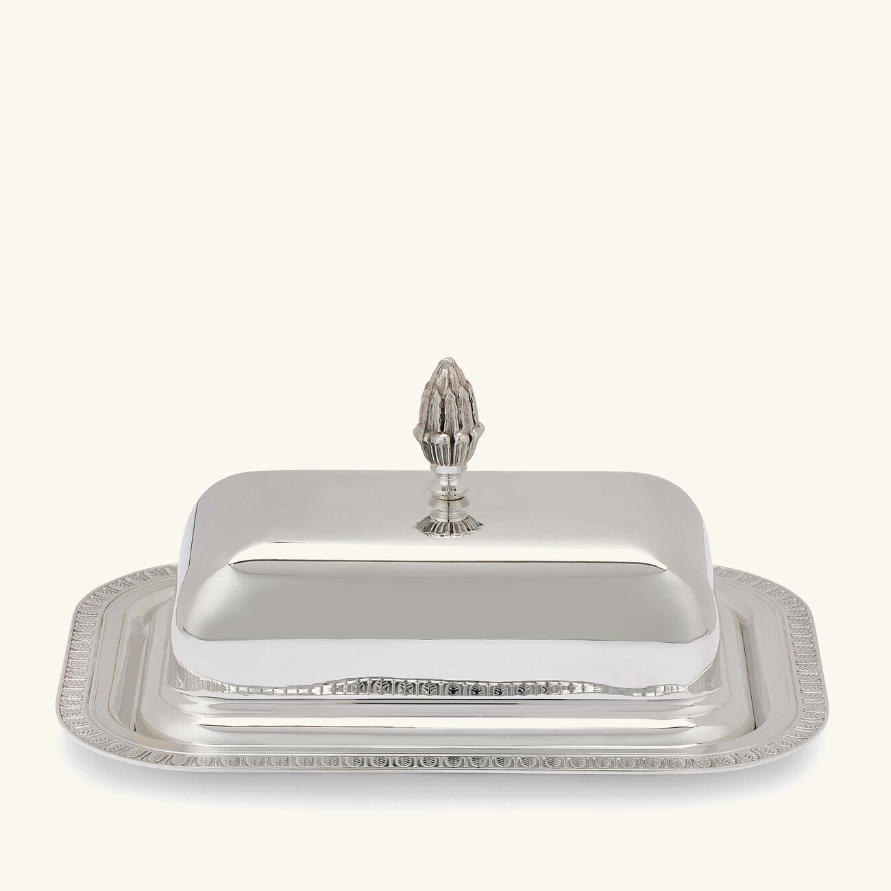christofle malmaison butter dish silver plated 18cm