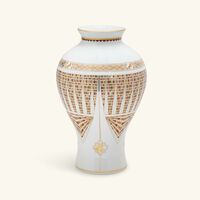 هافيلاند مزهرية كافالييه رويال دائرية متوسطة باللون الذهبي