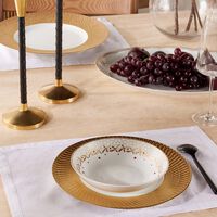bernardaud twist dinner plate round gold 26cm