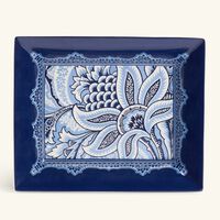 إيترو صينية بلوم مستطيلة صغيرة باللون الأزرق