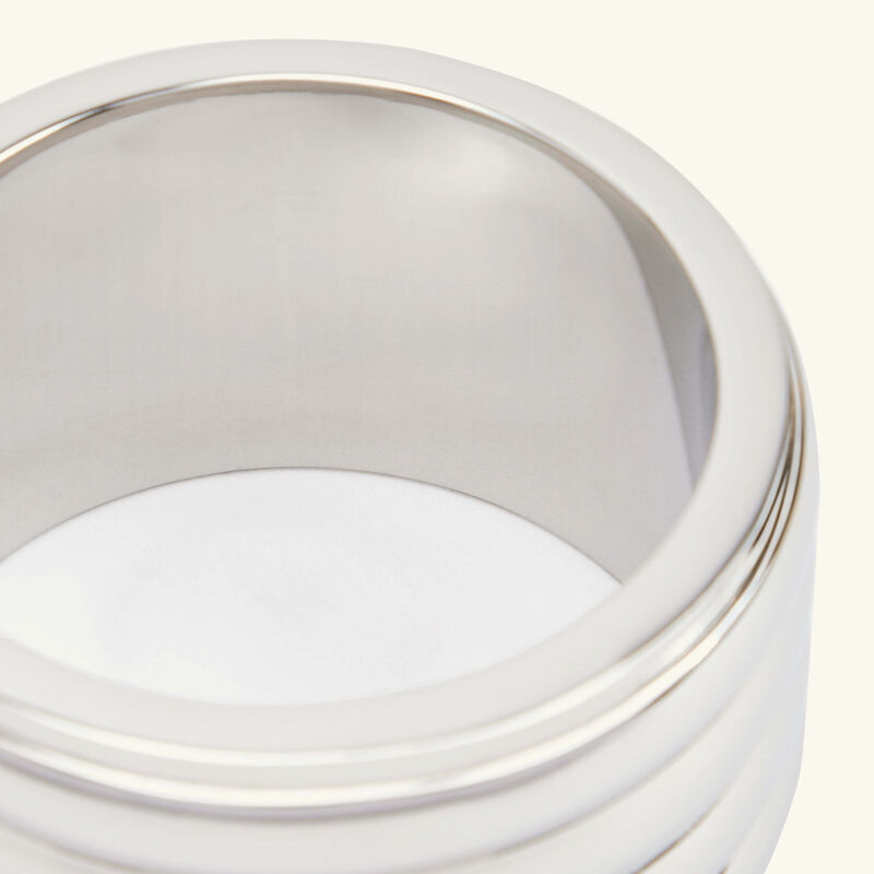 رالف لورين هوم طقم ثورب المؤلف من 4 حلقات للمناديل من الستانلس ستيل