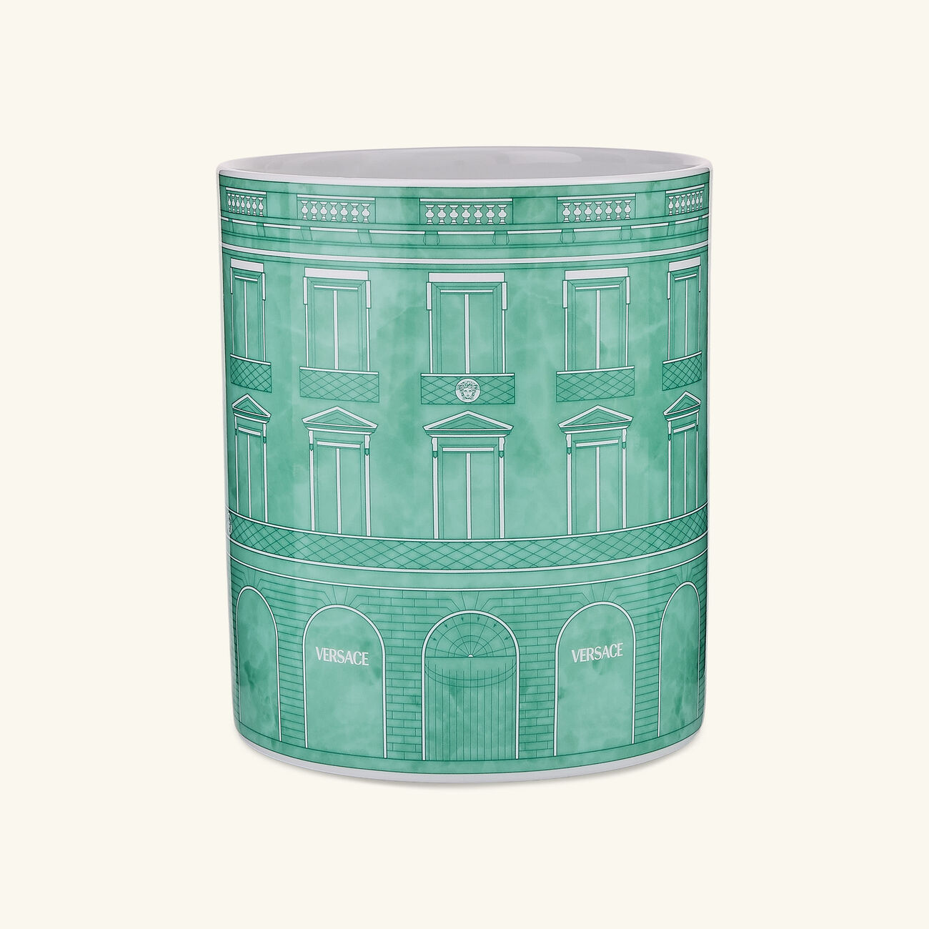 Palazzo Vase Round Small Green versace palazzo vase round small green