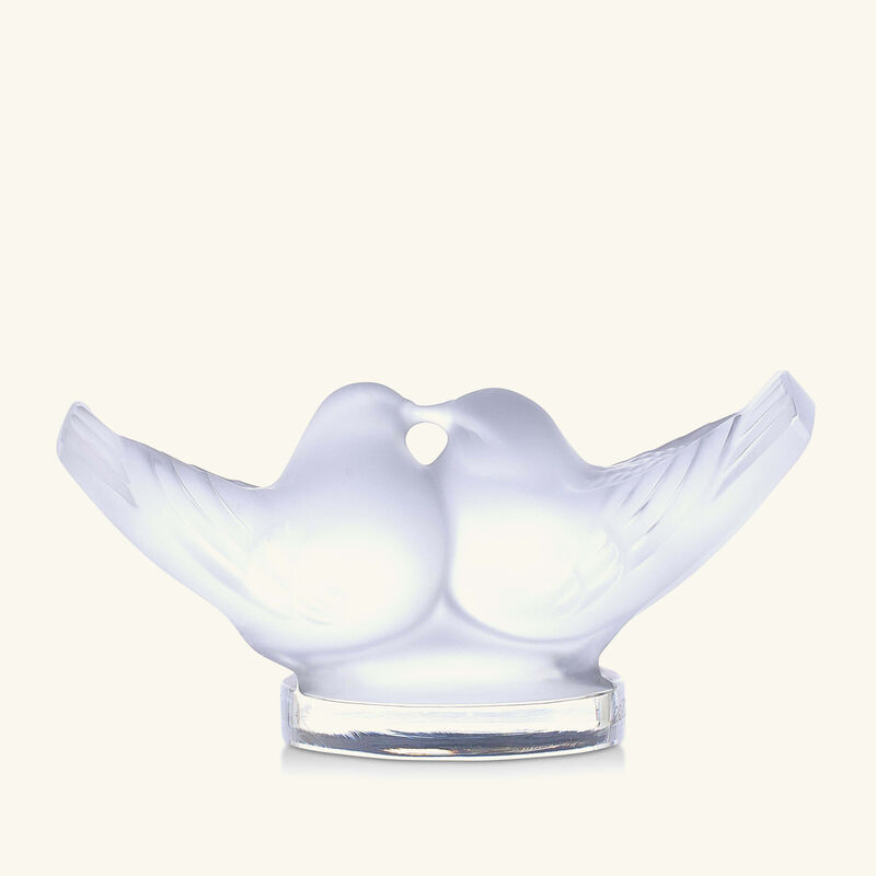 Colombes Figurine Small Clear lalique colombes figurine small clear