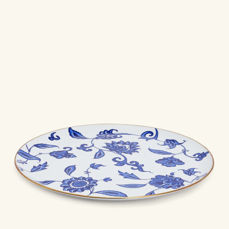 bernardaud prince bleu platter round blue 32cm