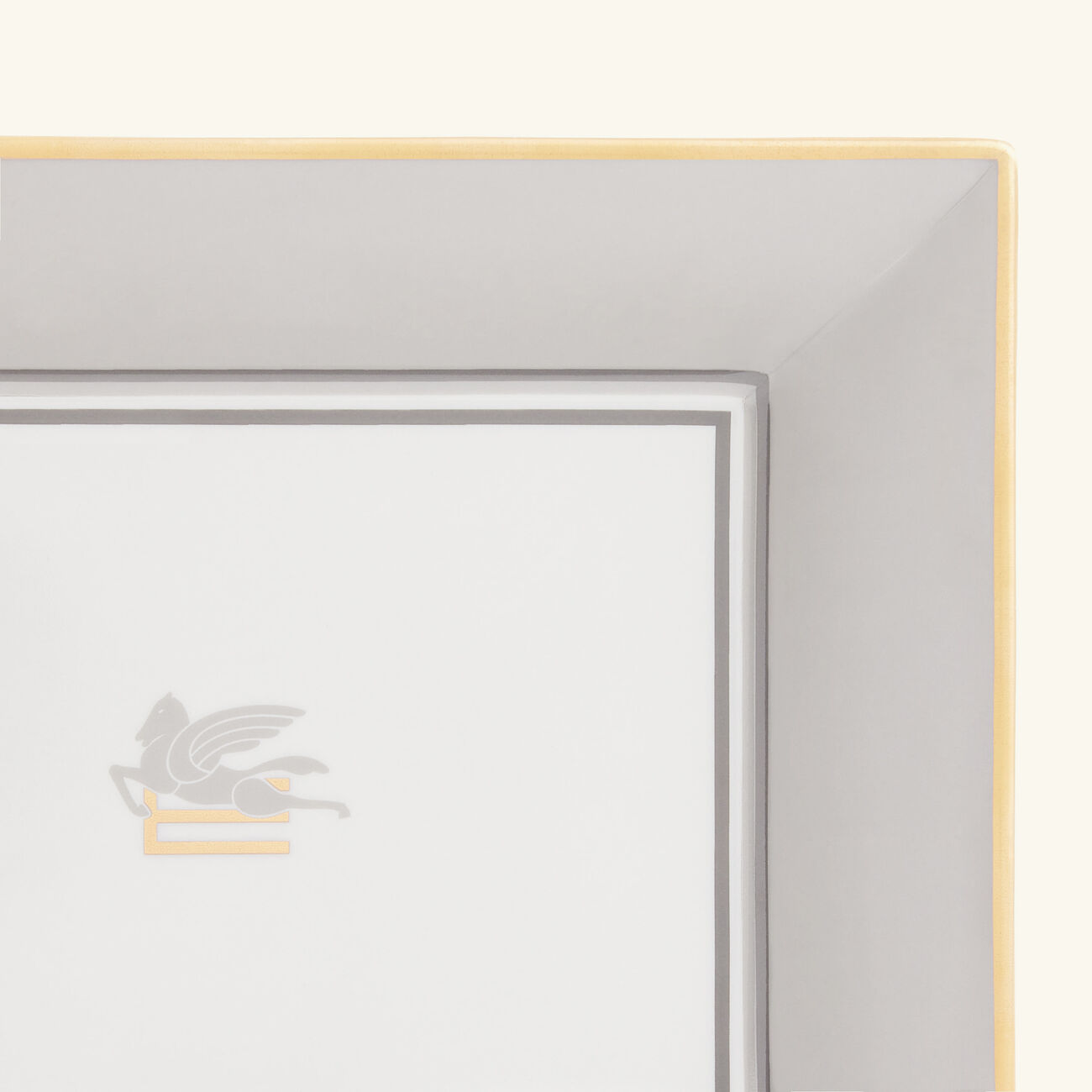 صينية بيجاسو للمقتنيات الصغيرة مستطيلة صغيرة رمادية إيترو صينية بيجاسو للمقتنيات الصغيرة مستطيلة صغيرة رمادية