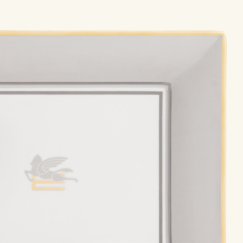 صينية بيجاسو للمقتنيات الصغيرة مستطيلة صغيرة رمادية إيترو صينية بيجاسو للمقتنيات الصغيرة مستطيلة صغيرة رمادية