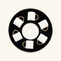 l objet neptune coffee cup   saucer white set of 6