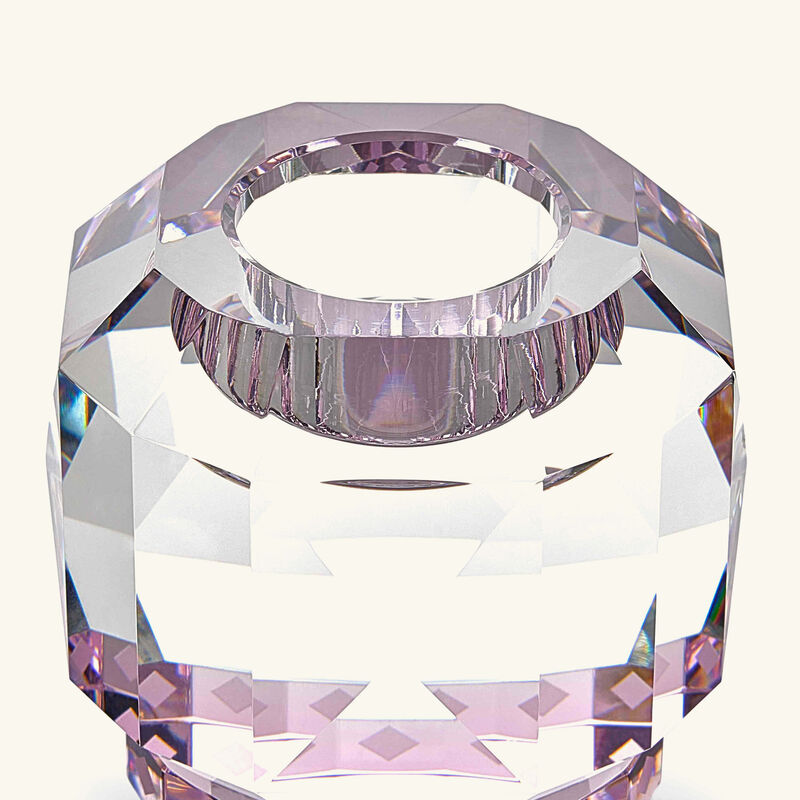 Texas Crystal Tea Light Holder Pink reflections copenhagen texas crystal tea light holder pink