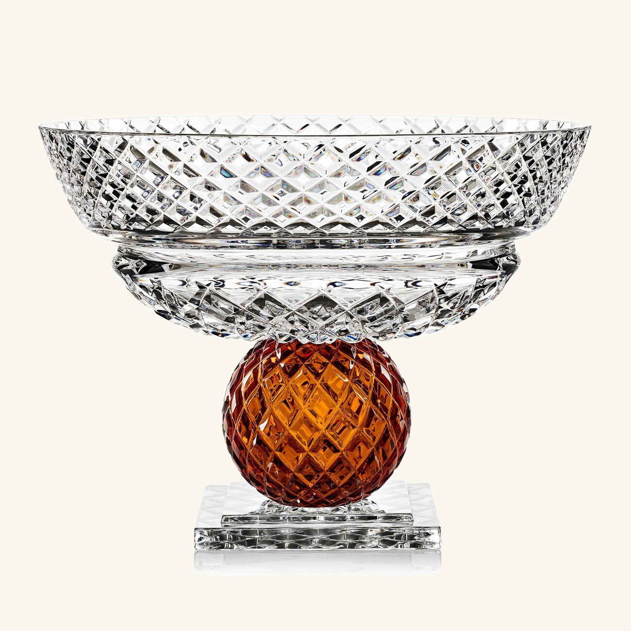 Katherine Footed Centerpiece Amber mario cioni c katherine footed centerpiece amber