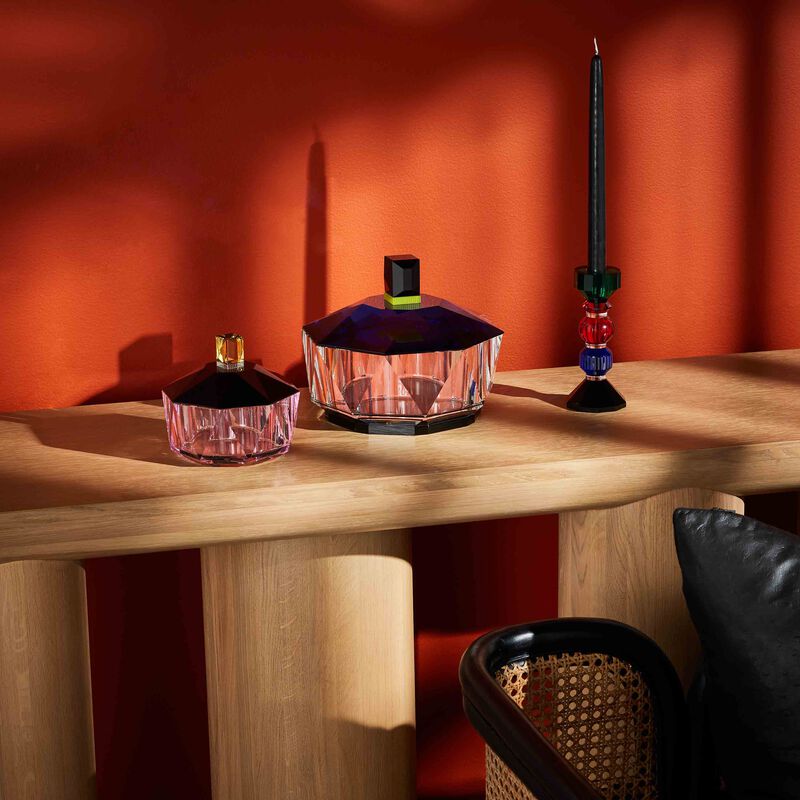 ريفليكشنز كوبنهاغن وعاء ديكور جراند نيو هيفن بغطاء أزرق