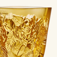 Pivoines Vase Mini Yellow lalique pivoines vase mini yellow