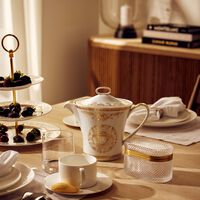 versace medusa gala tea pot white