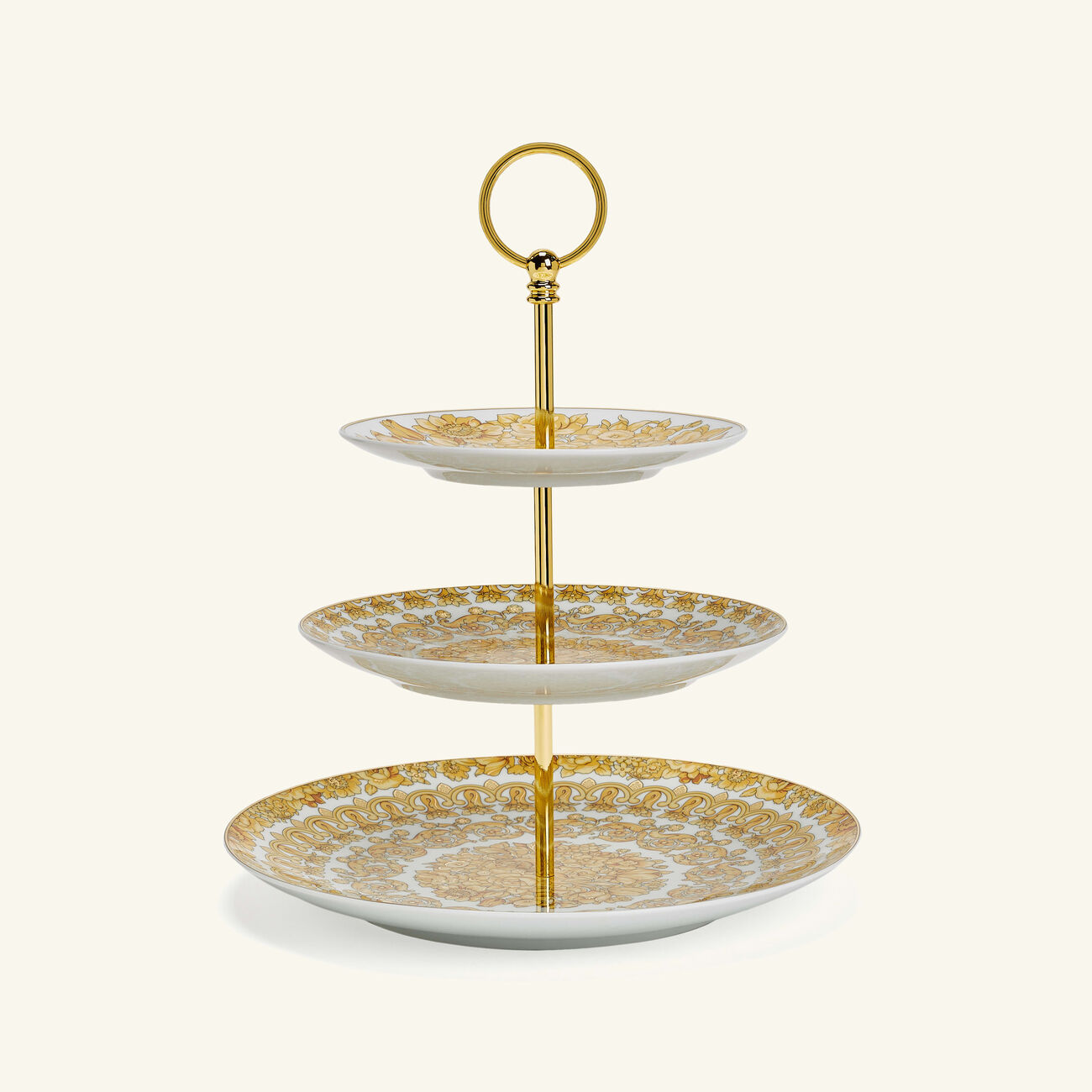 Medusa Rhapsody Cake Stand Gold versace medusa rhapsody cake stand gold