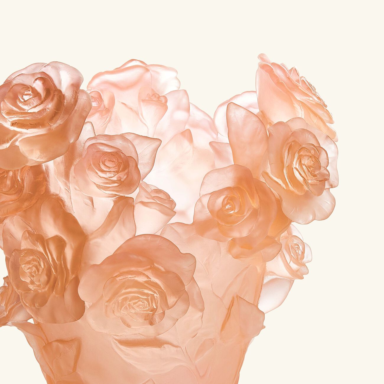 daum rose passion vase large pink