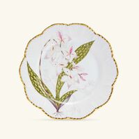 pinto paris histoires d orchidees dinner plate round gold 26cm
