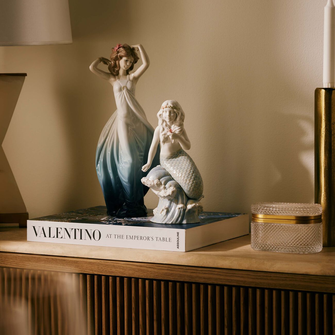 lladro ethereal spirit sculpture medium blue