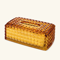 Amber Tissue Box Orange mario cioni c amber tissue box orange