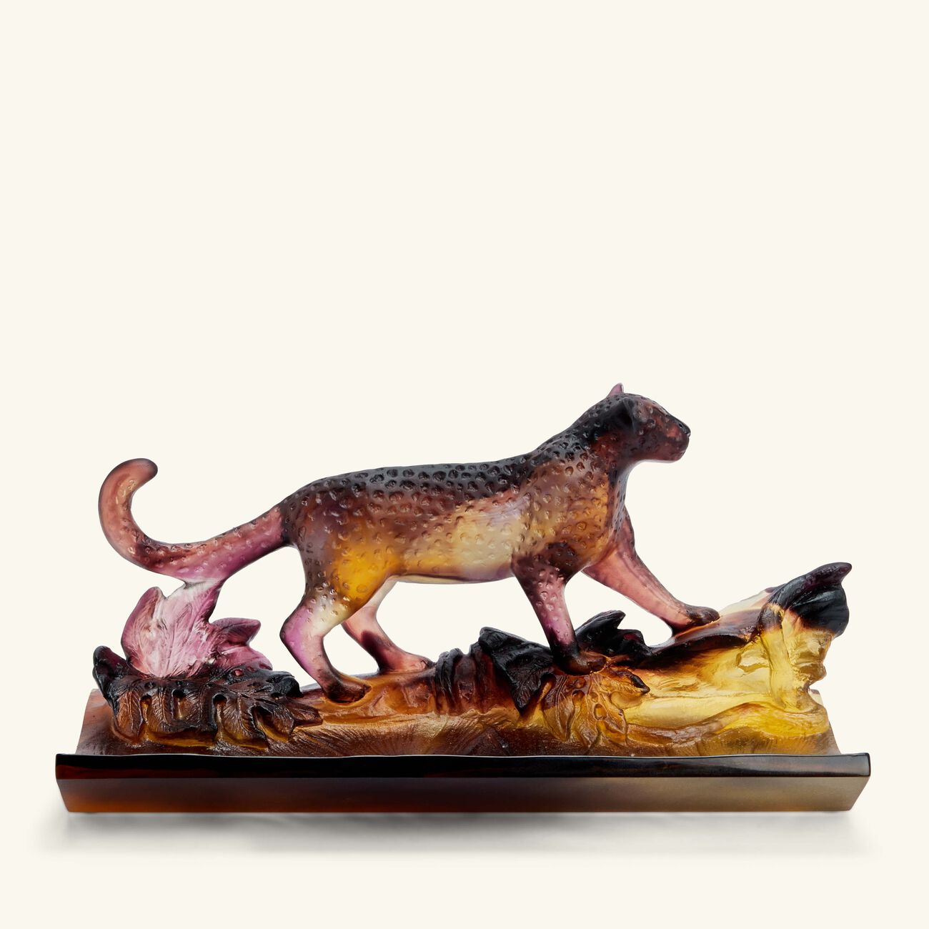 Leopard Pencil Holder Small Brown daum leopard pencil holder small brown