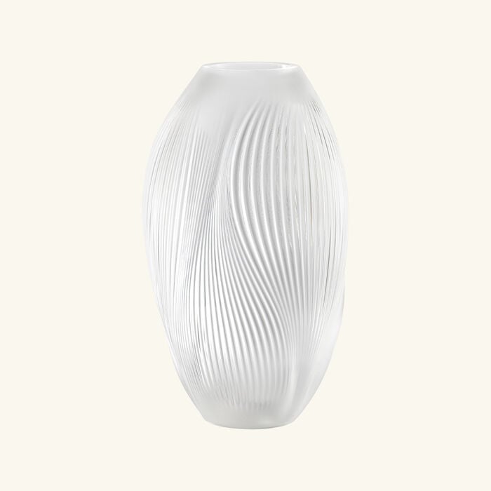 lalique alize vase medium clear