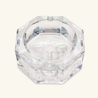 versace medusa lumiere ashtray octagonal clear