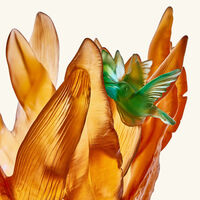 daum tressage paradis vase large orange