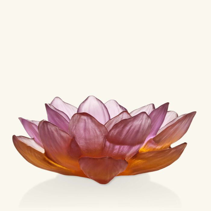 daum jardin de lotus decorative flower pink