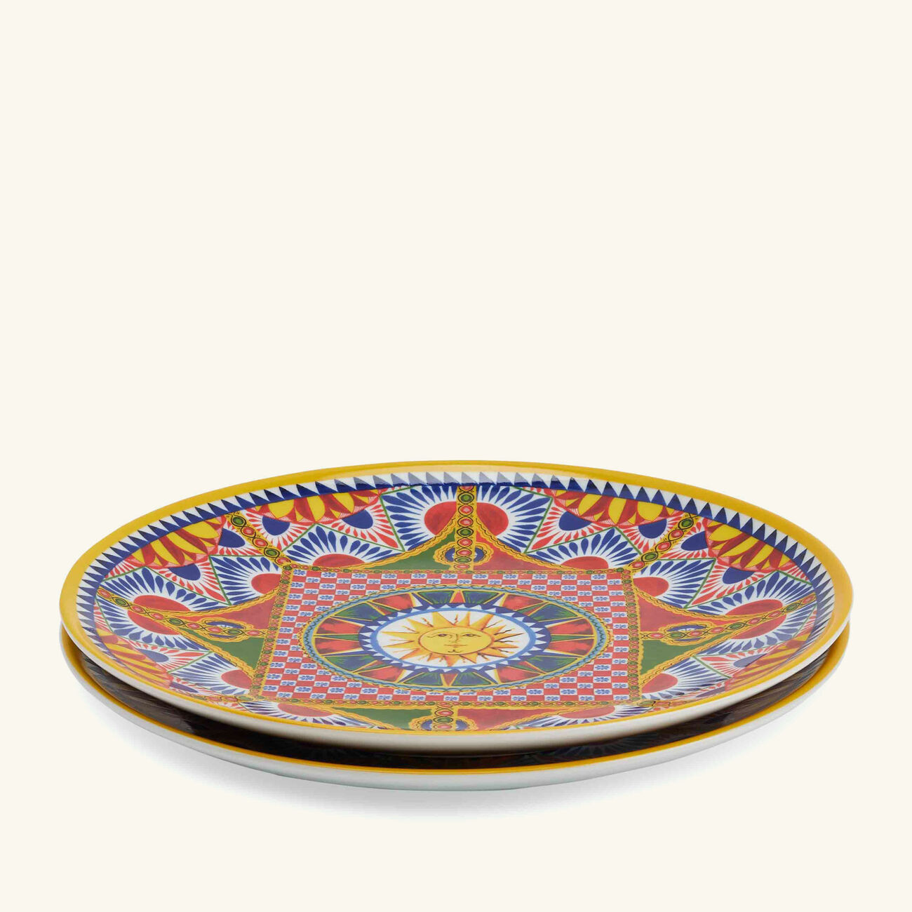 Carretto Dinner Plate Round 26cm Set Of 2 dolce gabbana casa carretto dinner plate round 26cm set of 2