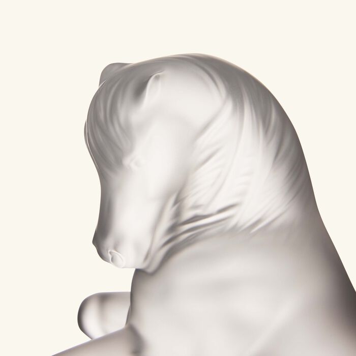 lalique terramineral horse sculpture small clear