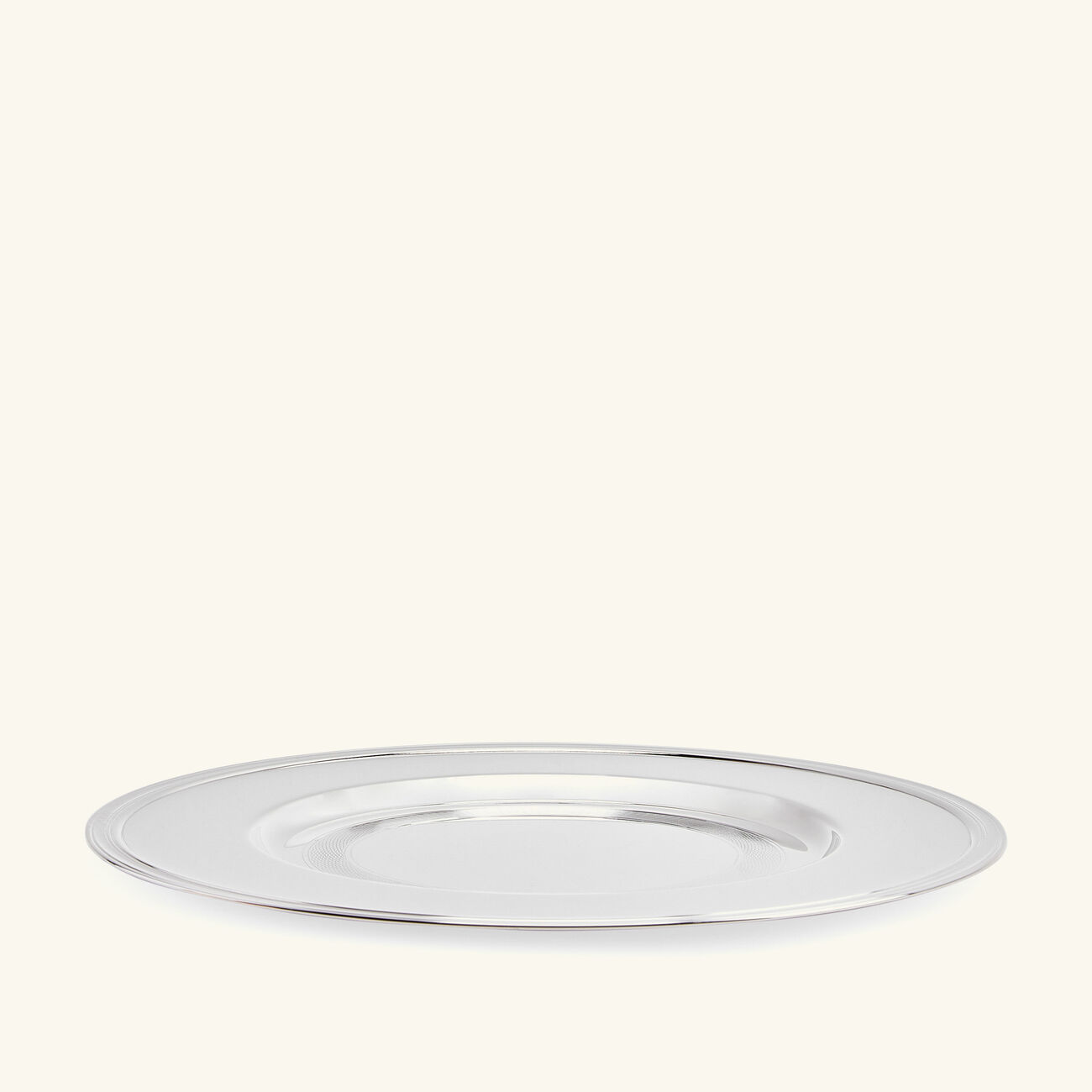 christofle timeless charger plate round silver plated 29cm